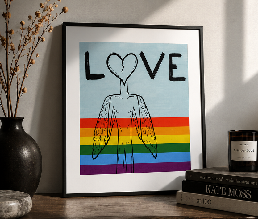 Pride LOVE — Fine Art Giclée Poster | 8 × 10"