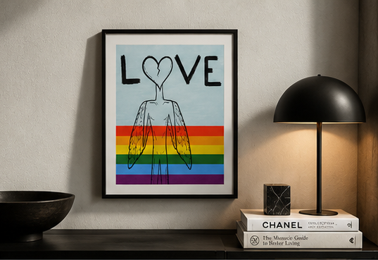 Pride LOVE — Fine Art Giclée Poster | 8 × 10"