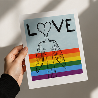 Pride LOVE — Fine Art Giclée Poster | 8 × 10"