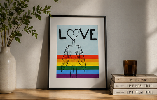 Pride LOVE — Fine Art Giclée Poster | 8 × 10"